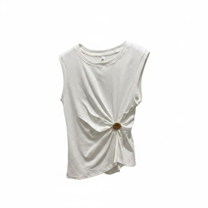 Camiseta frunce broche - Imagen 2
