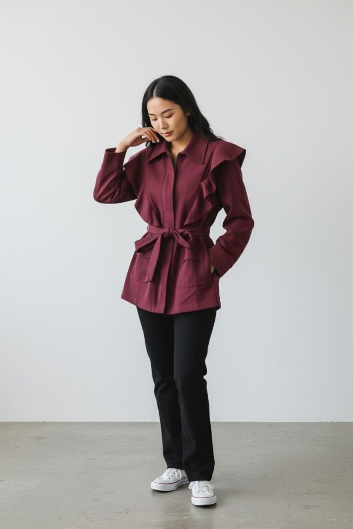 Chaqueta aroma granate