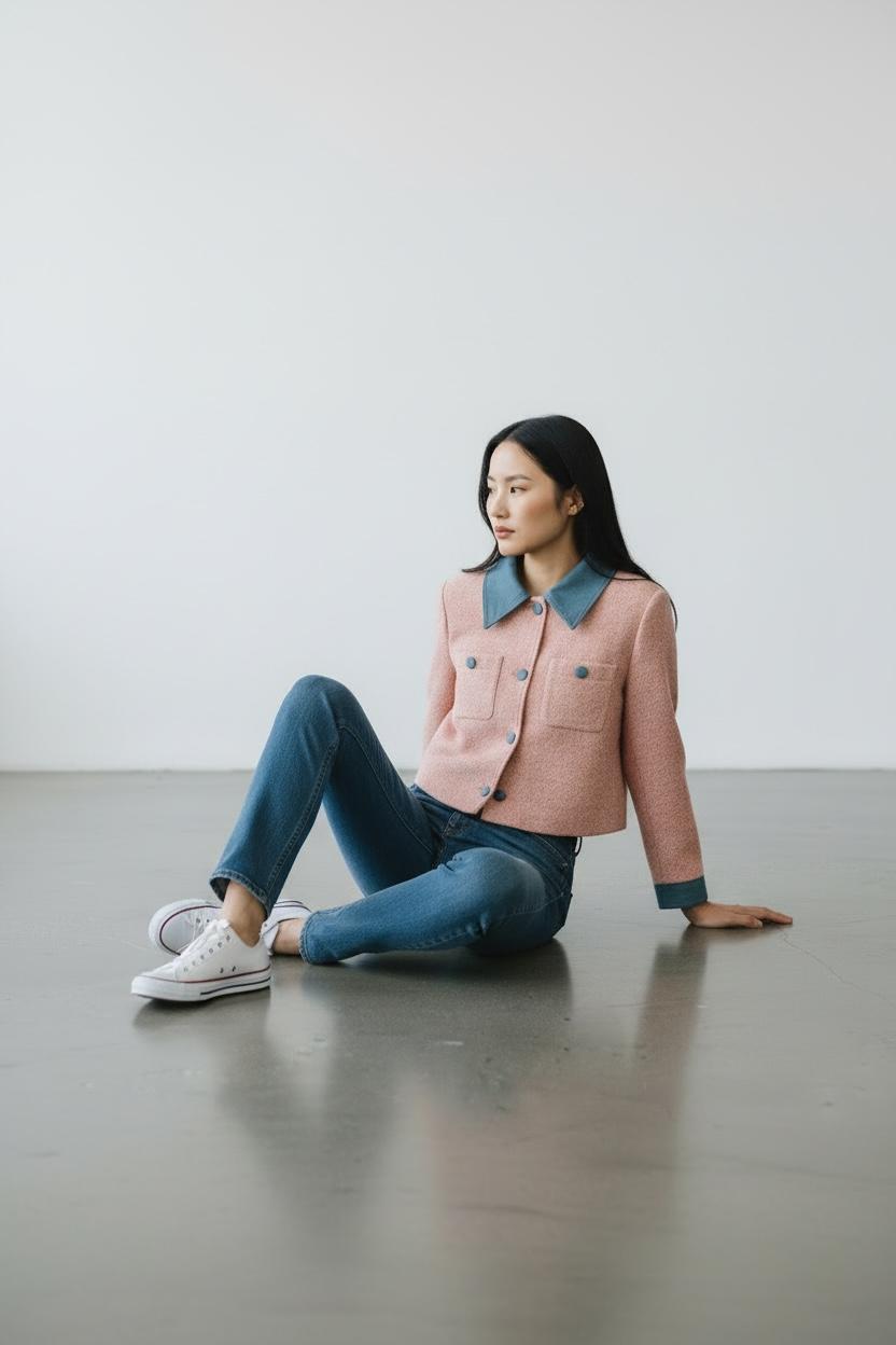 Chaqueta Manila rosa - Imagen 3
