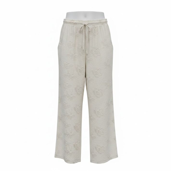 Pantalón flor relieve - Imagen 3