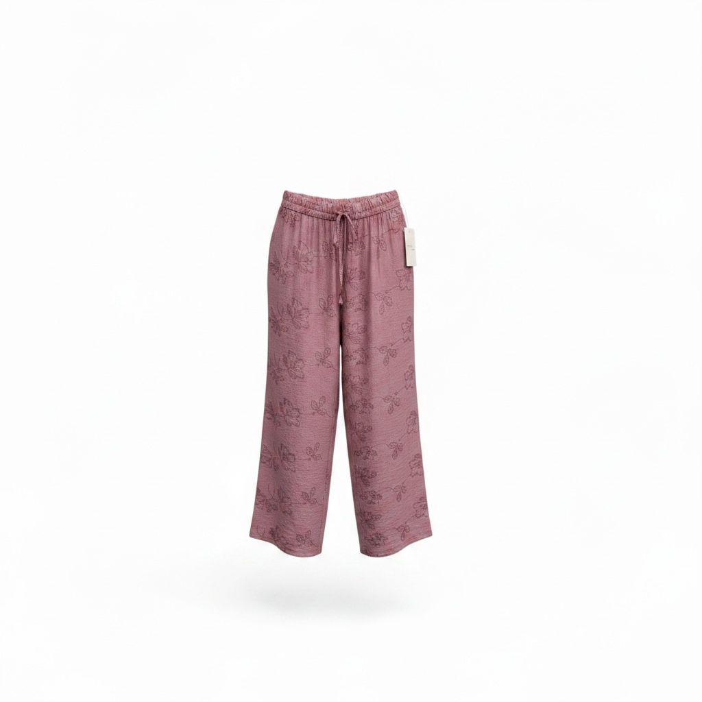 Pantalón flor relieve - Imagen 5
