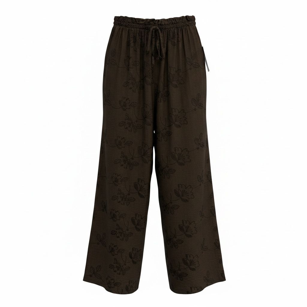 Pantalón flor relieve - Imagen 7