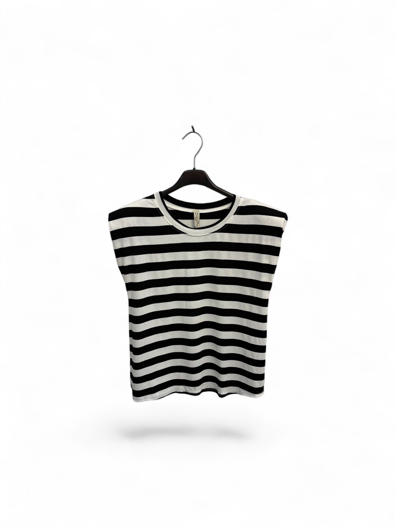Camiseta hombreras rayas - Imagen 3