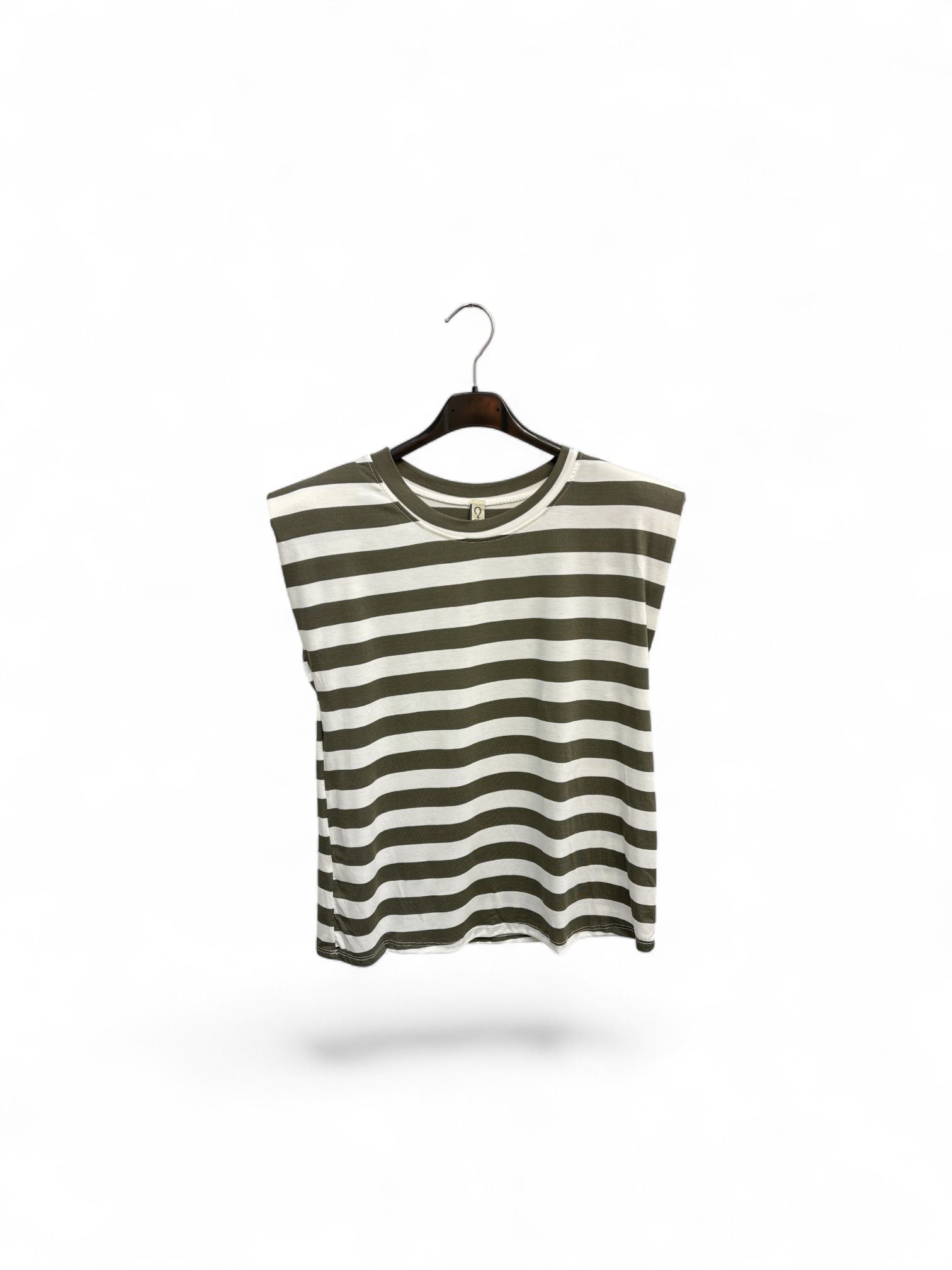 Camiseta hombreras rayas - Imagen 2