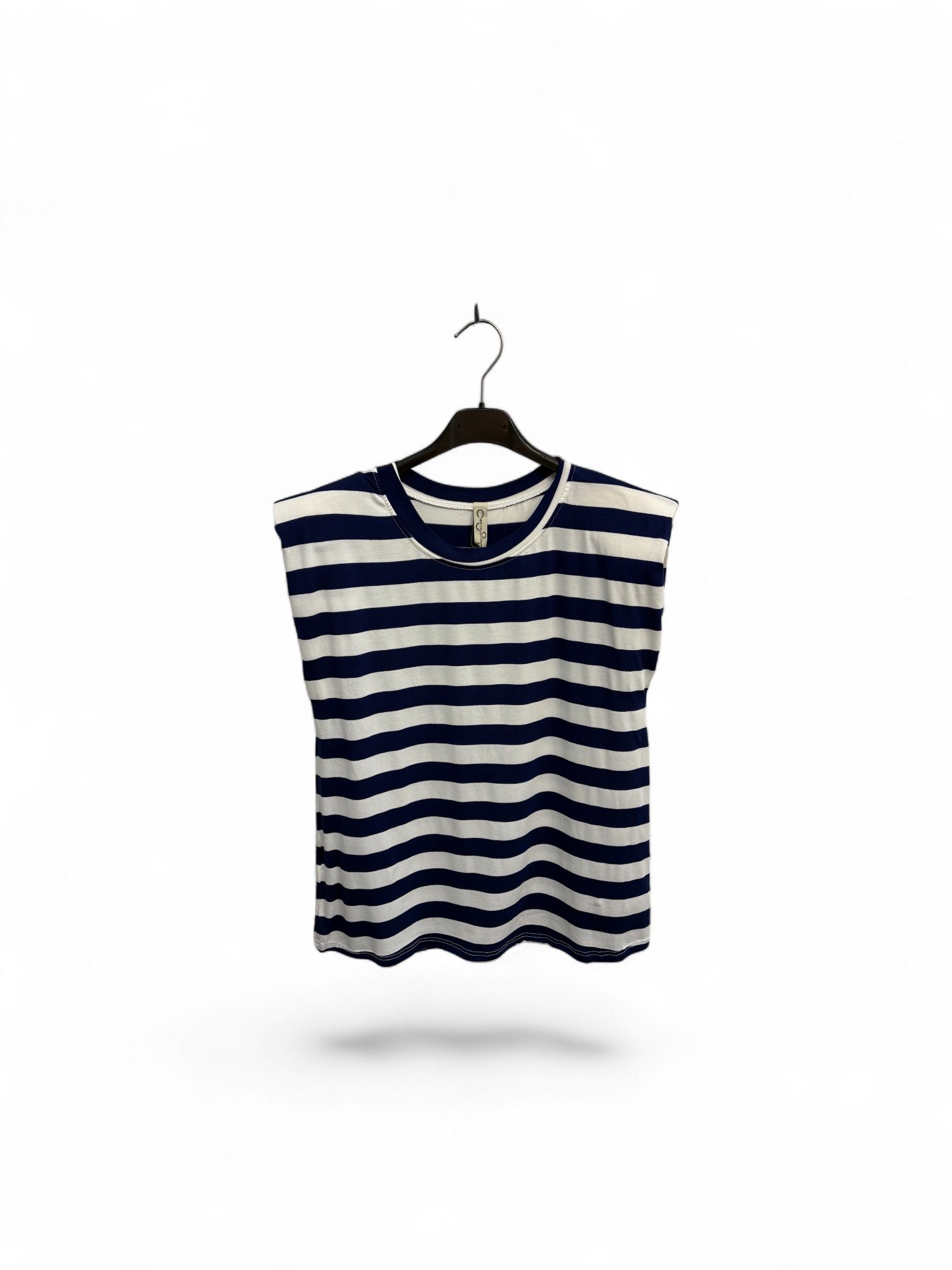 Camiseta hombreras rayas - Imagen 4