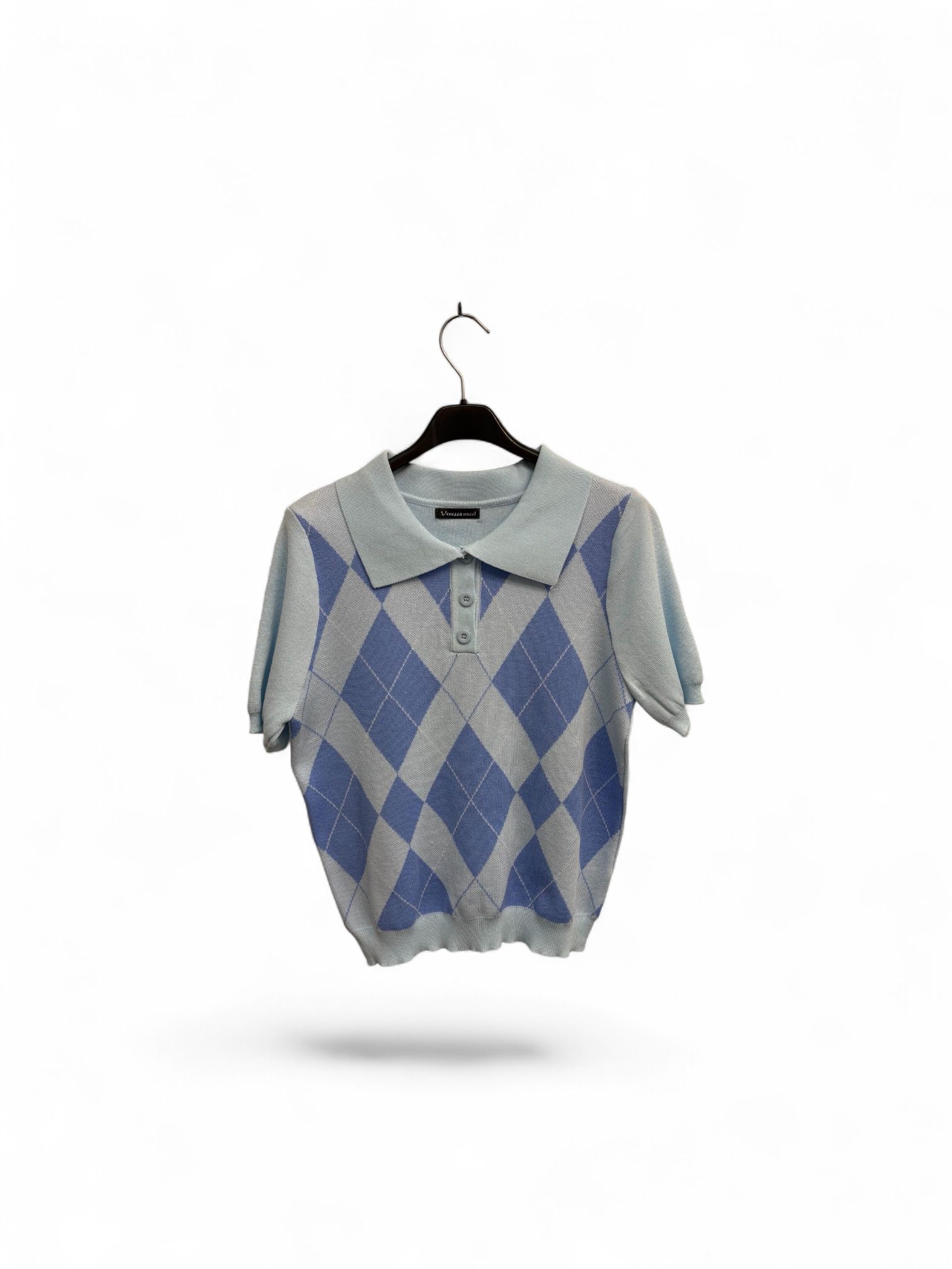 Camiseta polo rombos - Imagen 2
