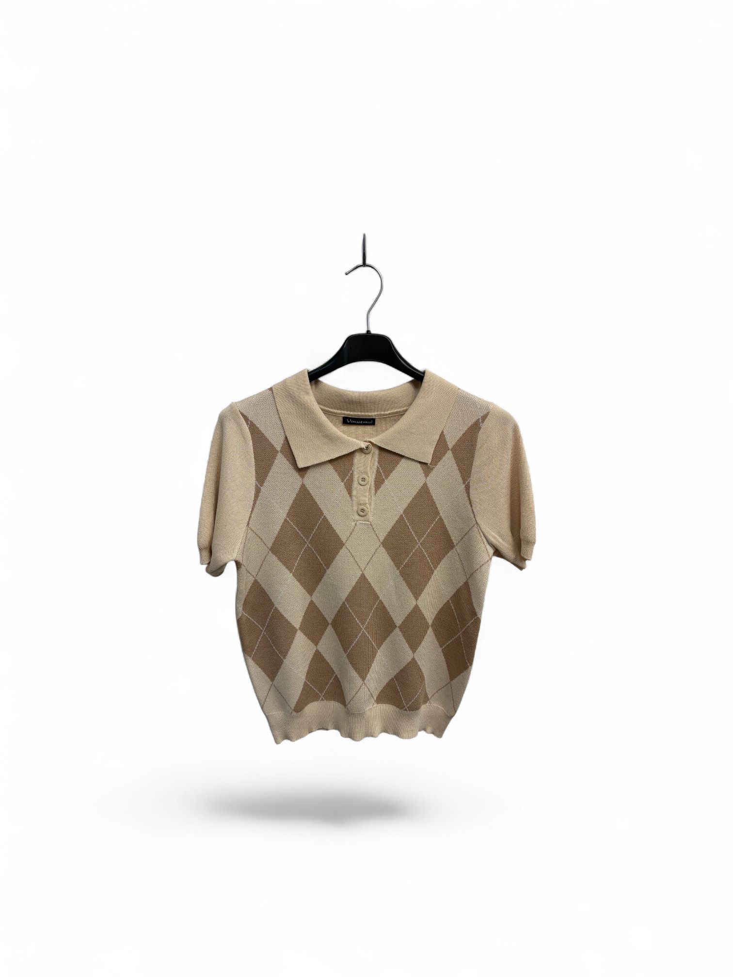 Camiseta polo rombos - Imagen 6